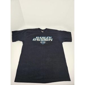 Harley-Davidson Motorcycles Black Graphic Daytona Beach FL Shirt Size XL